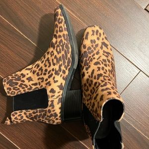 Cheetah booties